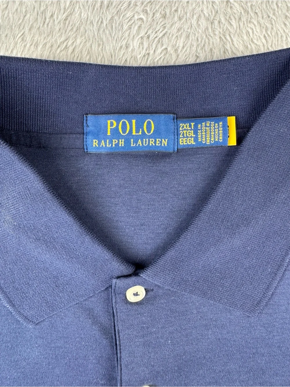 Polo Ralph Lauren 2XLT Refined Navy Big & Tall Polo NWT $125